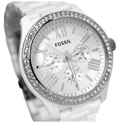 reloj fossil mujer blanco